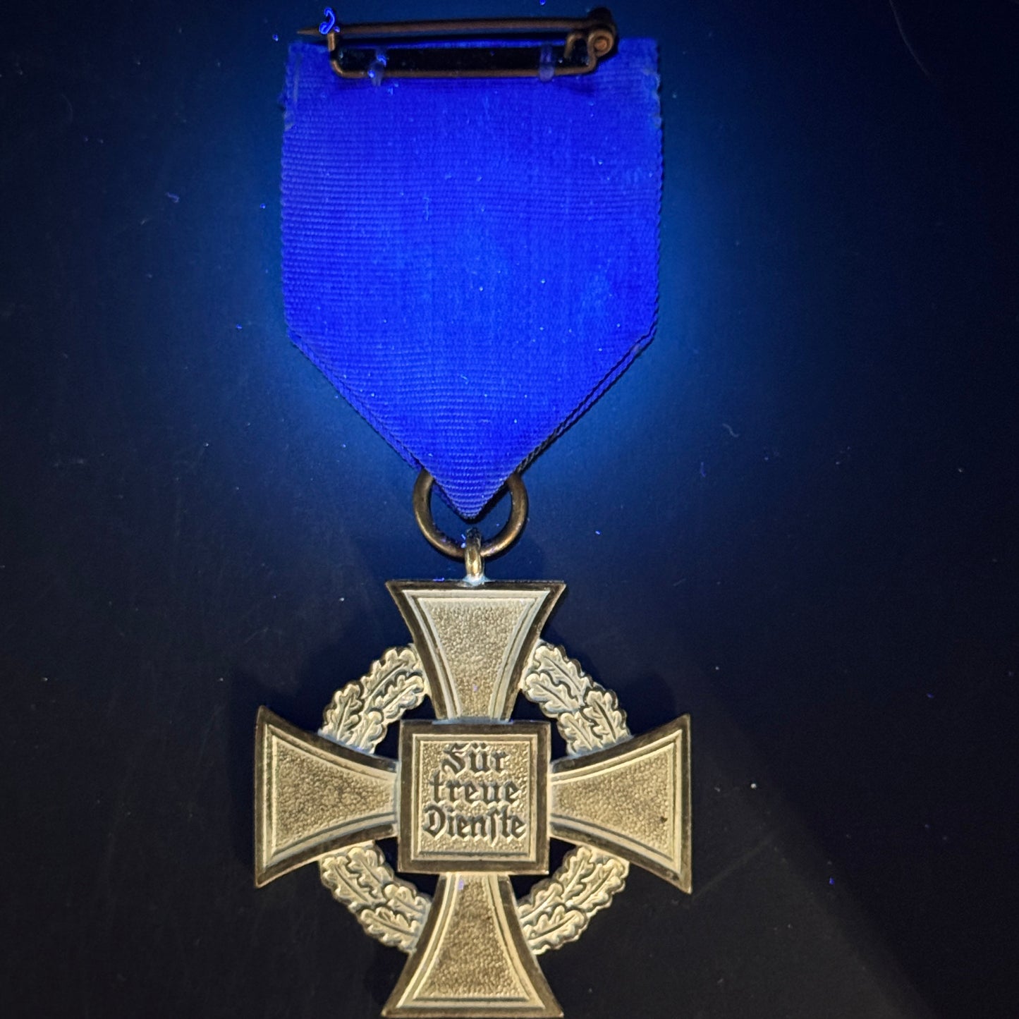 WW2 original artifact – German Treue Dienst Medal – interior page