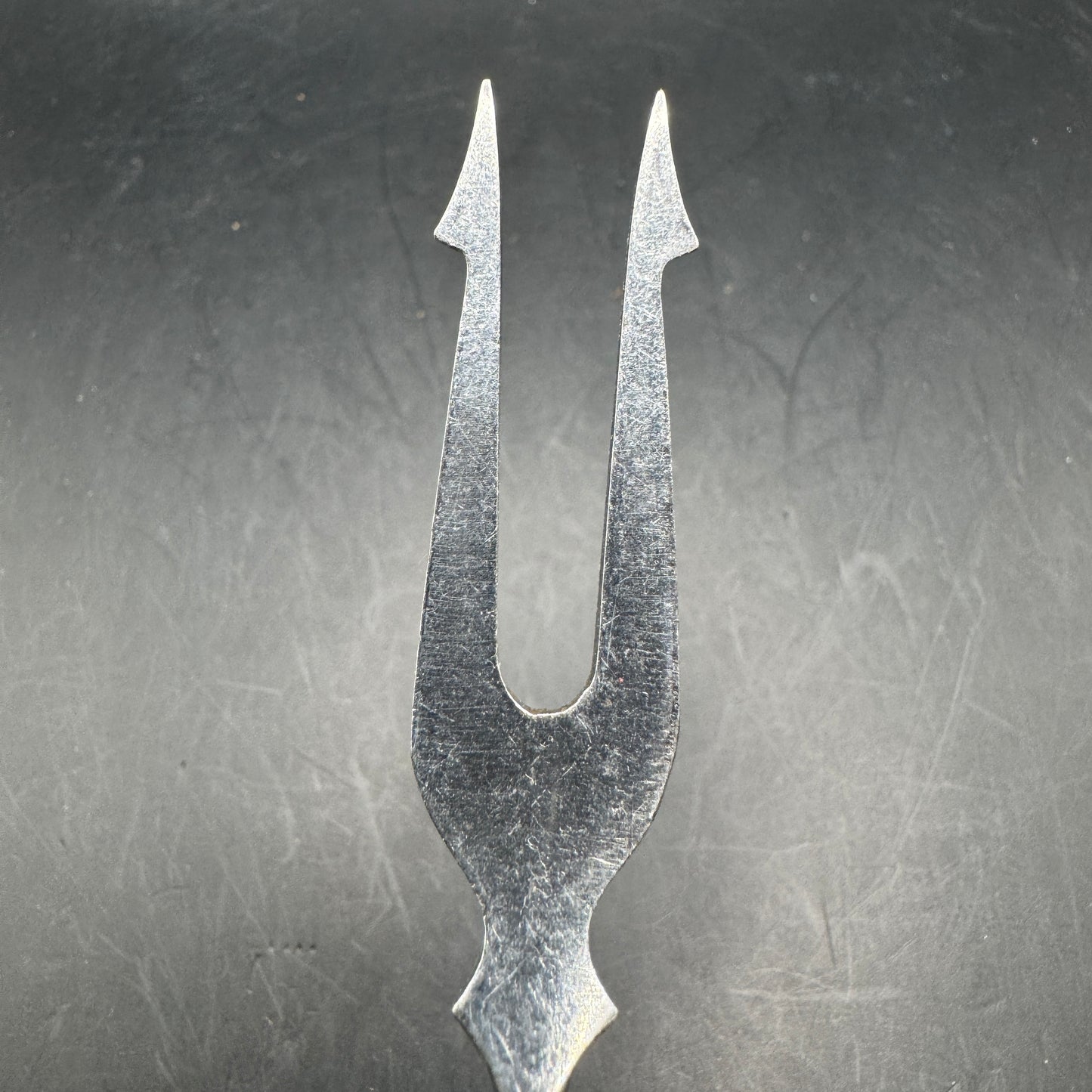 WW2 original artifact – Original British WW2 Army-Issued Carving Fork – Marked W^D – interior page