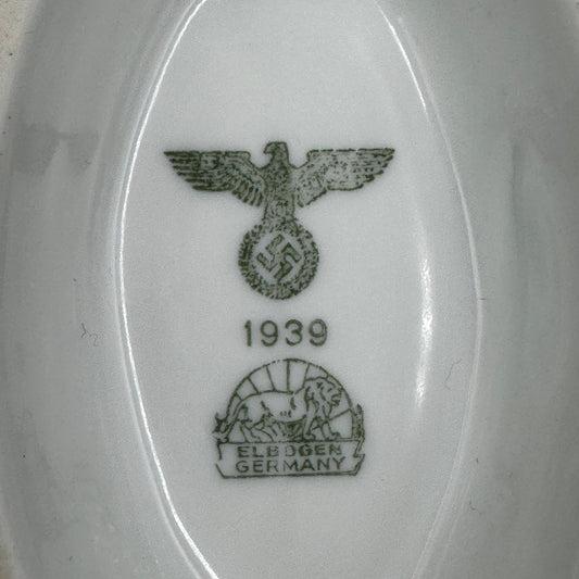 WW2 original artifact – Nazi sauce bowl by ‘Elbogen Germany’ 1939 – interior detail