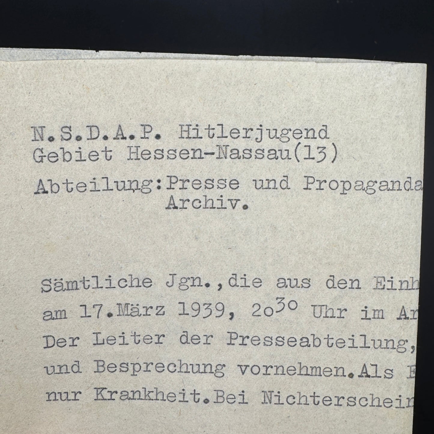 WW2 original artifact – NSDAP membership card + passport same person – interior page