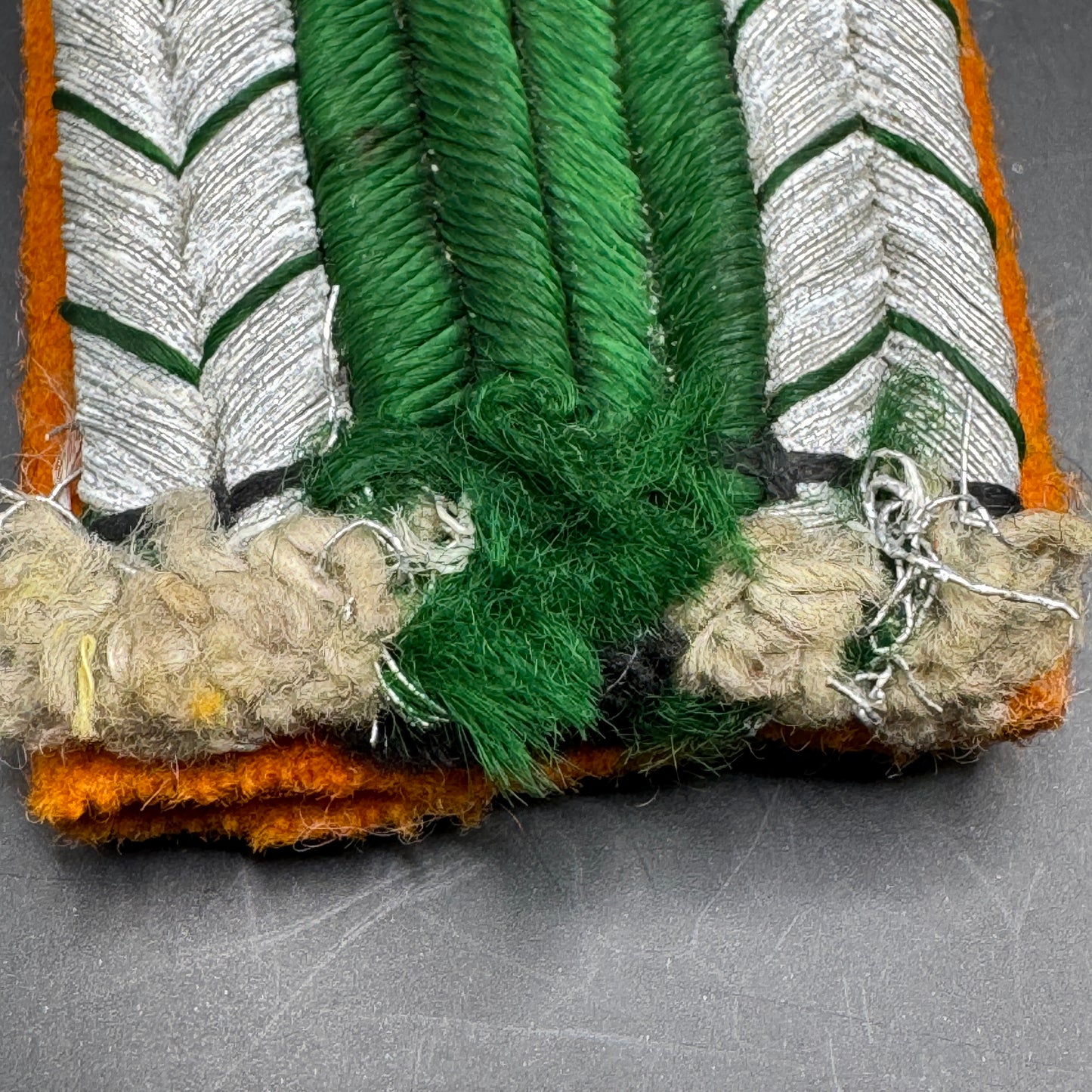 WW2 original artifact – German Police shoulder board – interior page