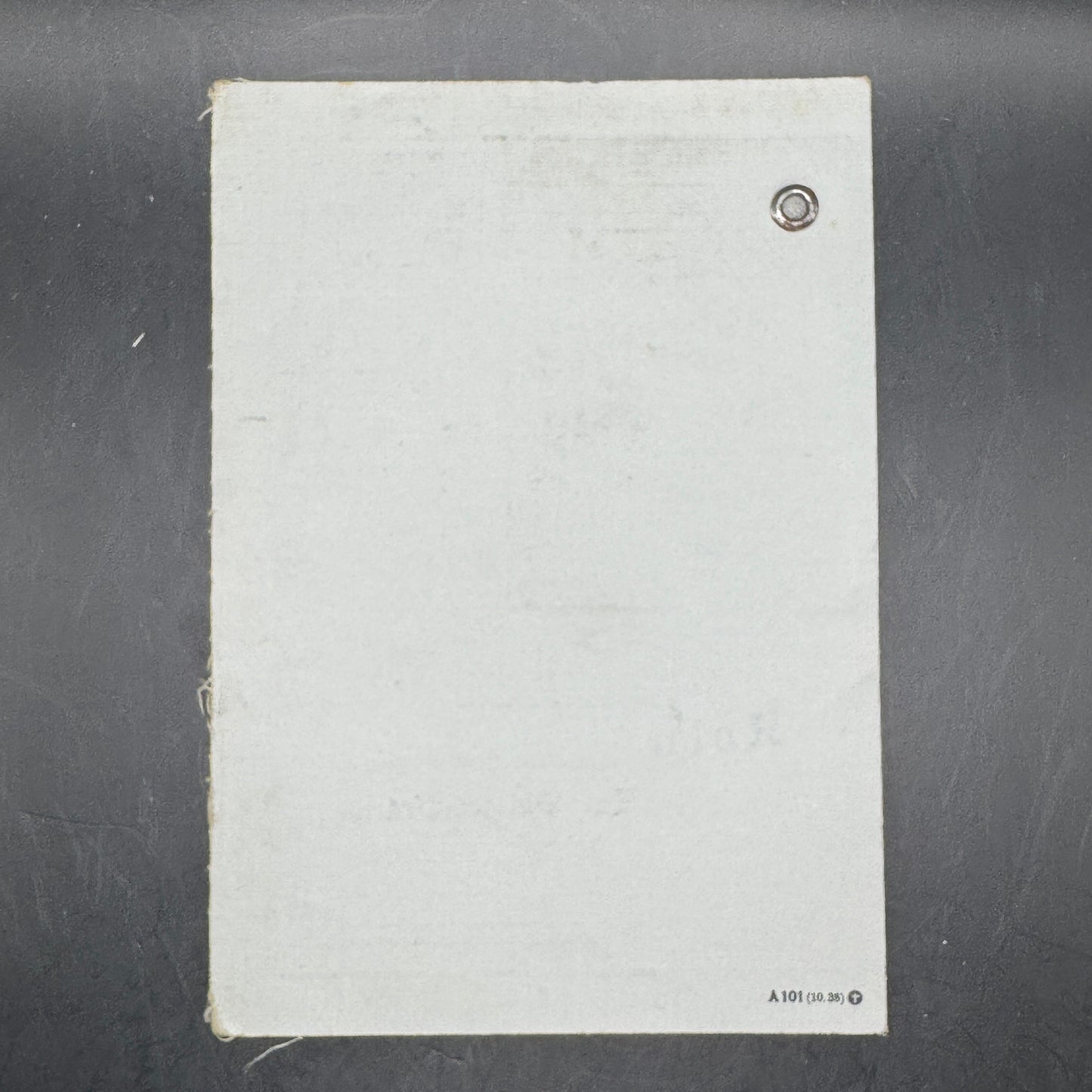 WW2 original artifact – Kennkarte Diplomat – interior page