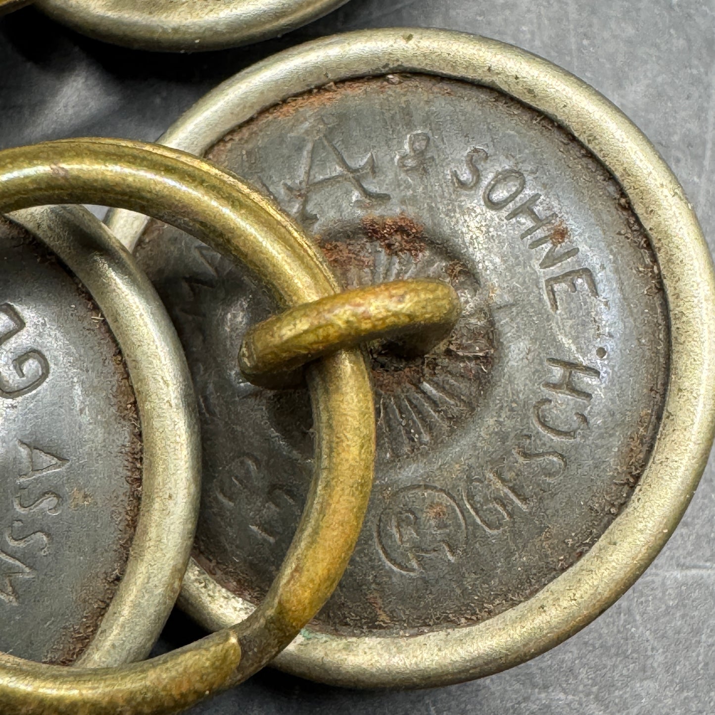 WW2 original artifact – Two pair of NSDAP buttons – interior title page