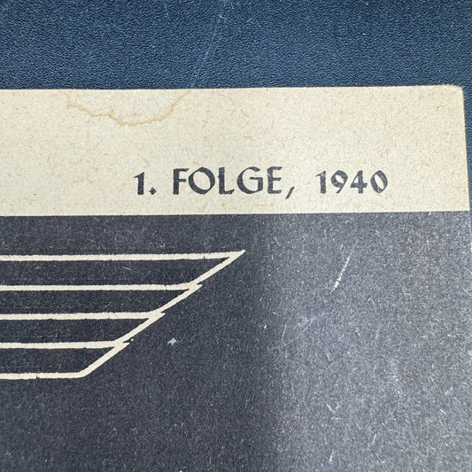 WW2 original artifact – Der Schulungsbrief nr 1. 1940 – interior detail