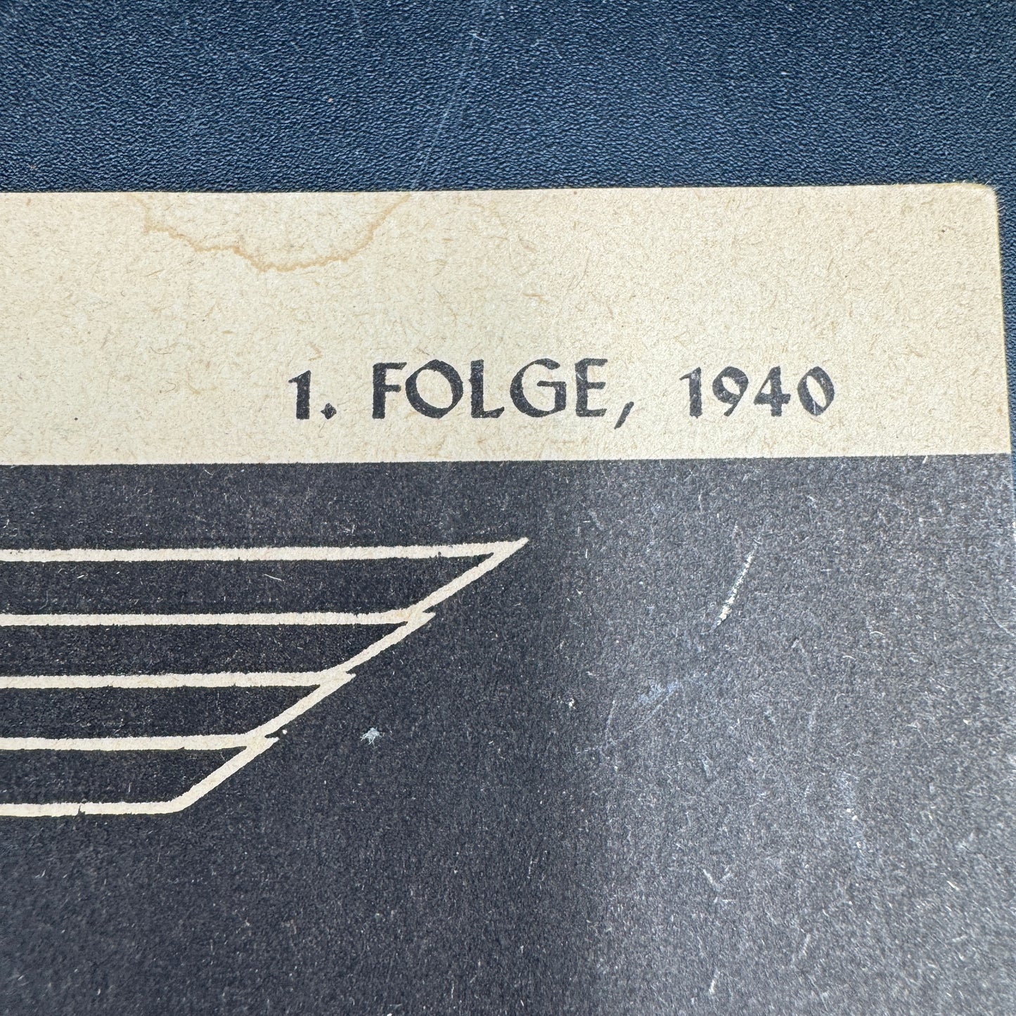 WW2 original artifact – Der Schulungsbrief nr 1. 1940 – interior detail