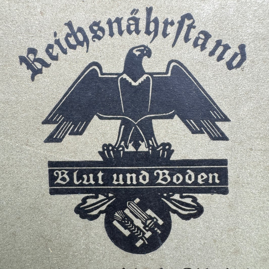 WW2 original artifact – Reichsnährstand Tätigkeitsbericht 1935-1936 – interior detail