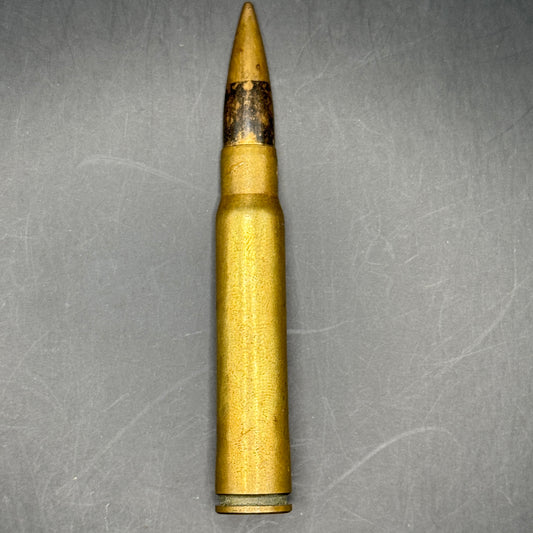 WW2 original artifact – K98 German B patrone, explosive cup which sets off phosphorous – interior detail