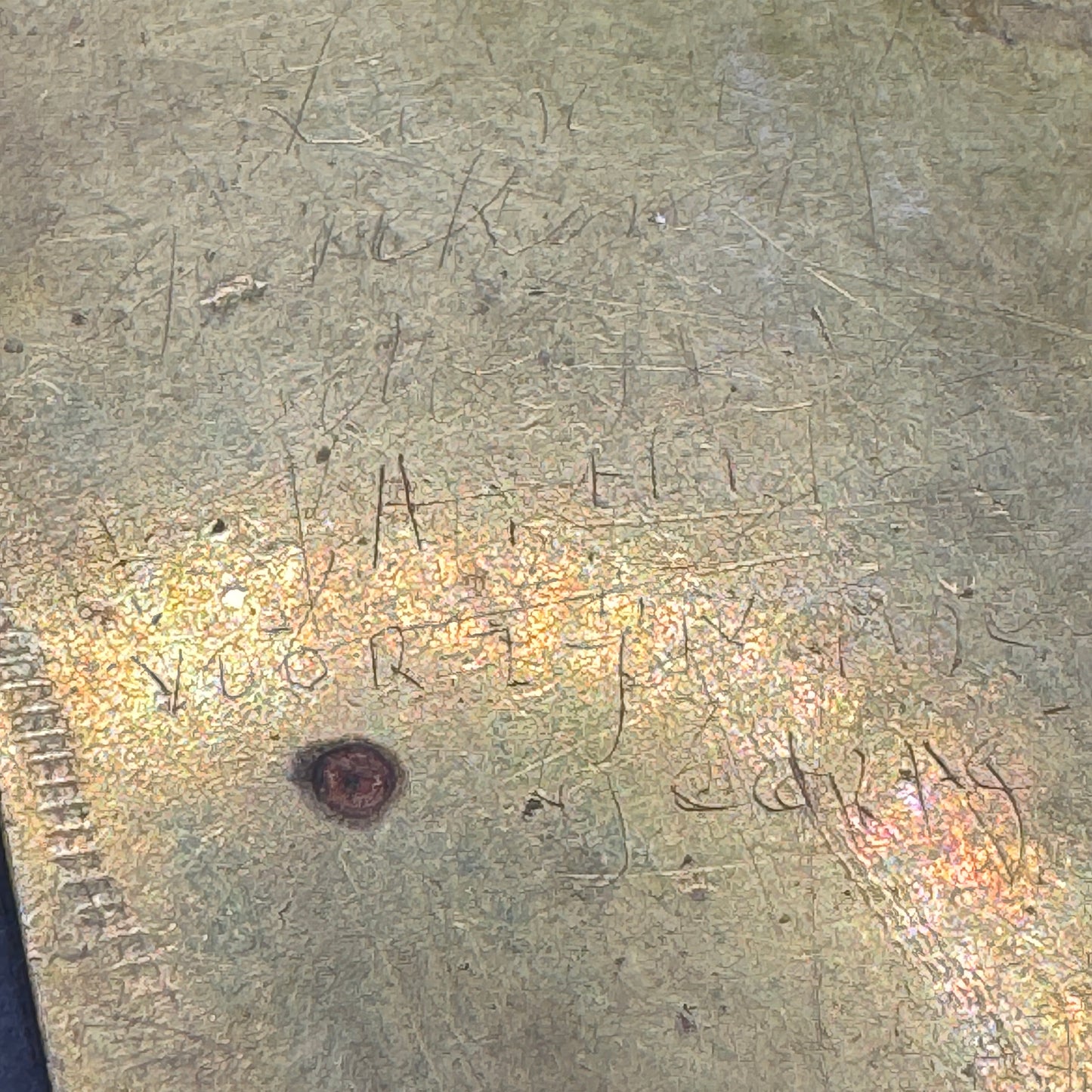 WW2 original artifact – Reichsadler wax seal stamp – interior page