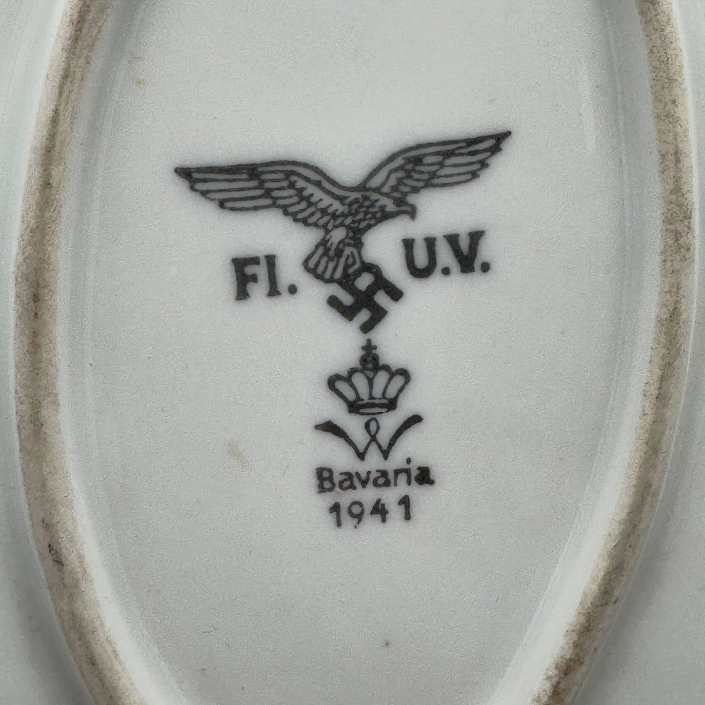 WW2 original artifact – Meat platter Luftwaffe 1941 – interior title page