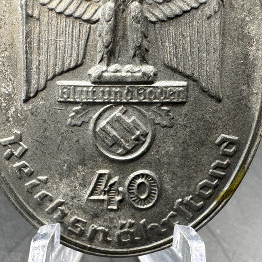 WW2 original artifact – Reichsnährstand Ehrenzeichen für 40 Jahre Treue Dienste – interior detail
