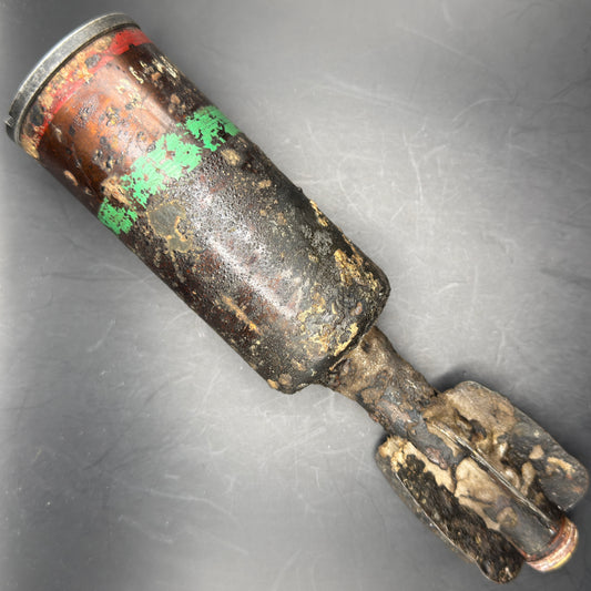 WW2 original artifact – British 2-Inch High-Explosive Mortar Round – interior detail