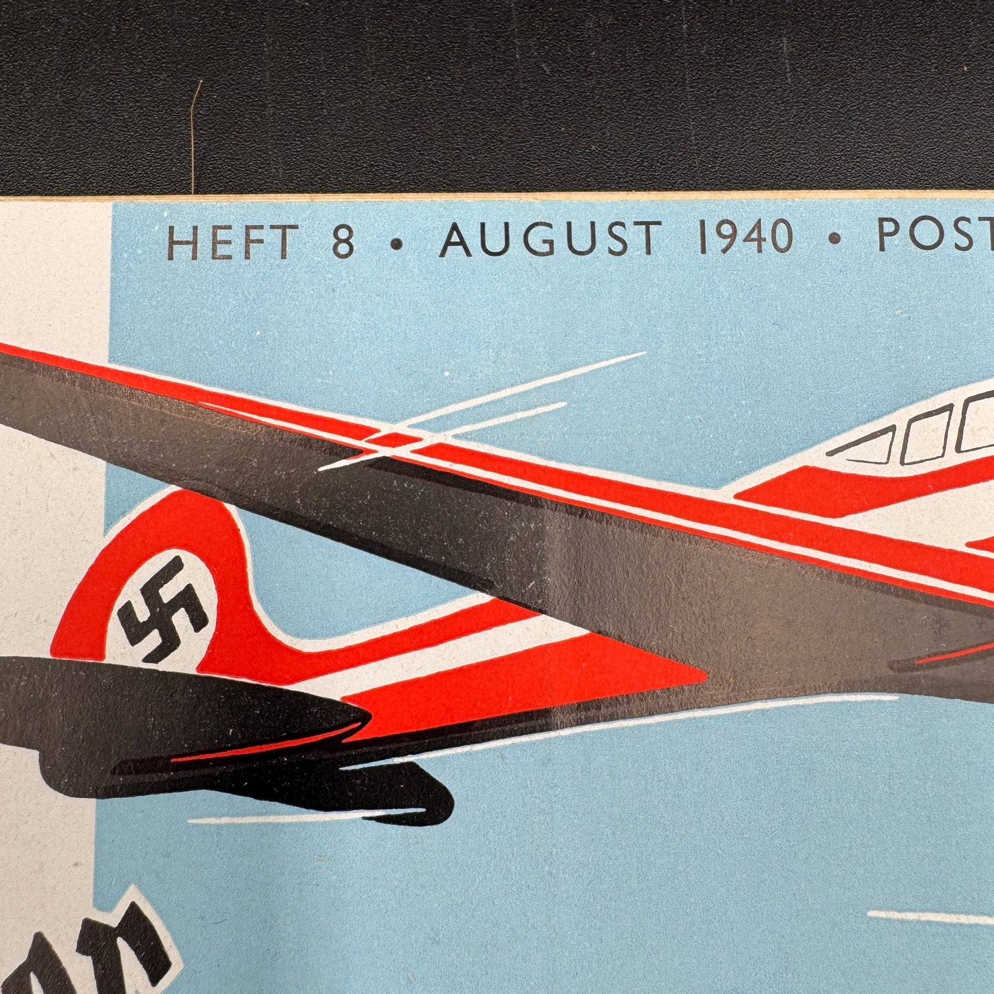 WW2 original artifact – Der Deutsche Sportflieger August 1940 – interior title page