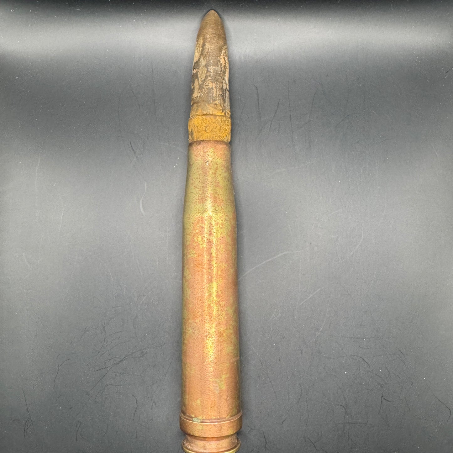 WW2 original artifact – 20mm FLAK Blank Round – 1938 – interior page