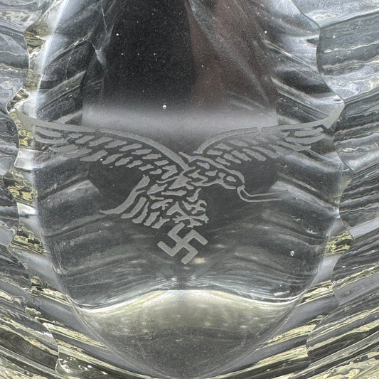 WW2 original artifact – Luftwaffe decanter – interior detail