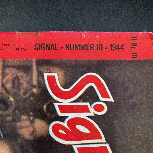 WW2 original artifact – Signal Oct 1944 – interior detail