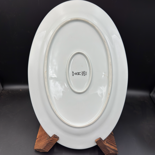 WW2 original artifact – Kriegsmarine Bootsmänner Serving Platter KPM 1940 – interior detail