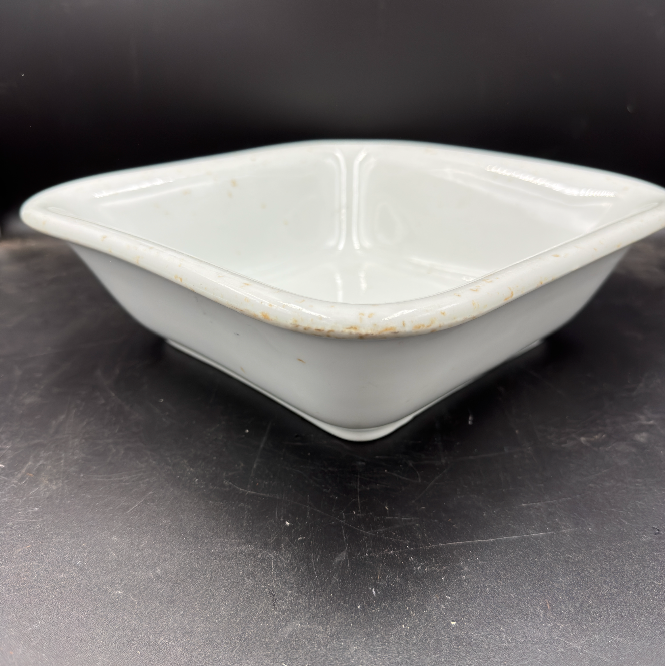 WW2 original artifact – Luftwaffe Messhall Porcelain Salad Bowl 1942 – interior page