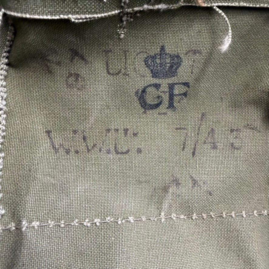 Carry bag interior stamped CF with crown and date 1943