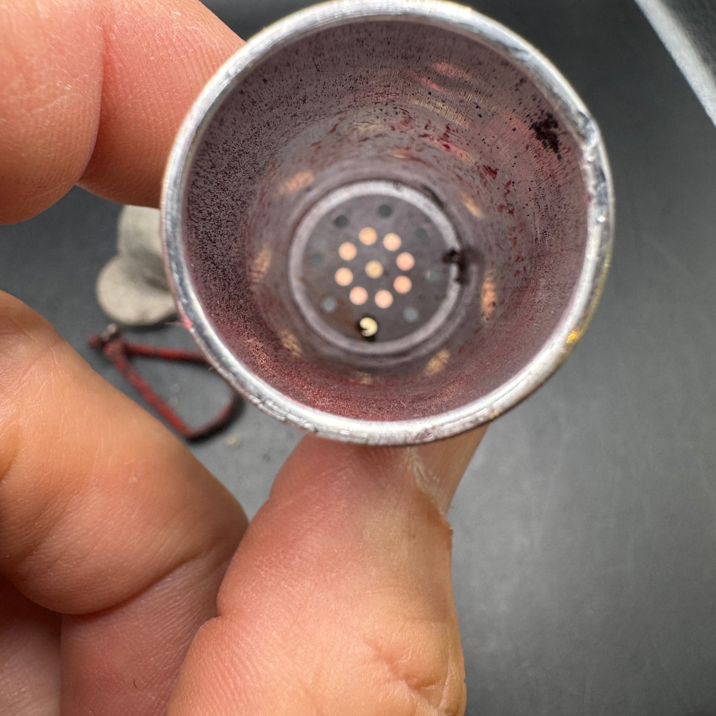 WW2 original artifact – Signalpatrone Rot 1944 inert – interior page