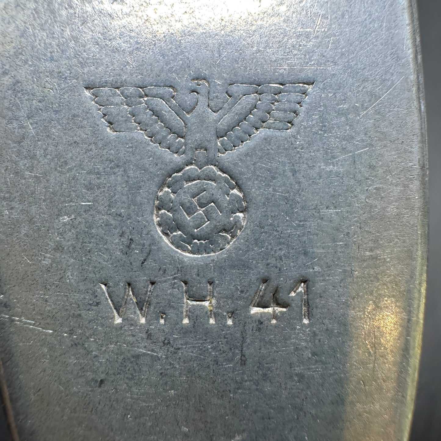 WW2 original artifact – Six Wehrmacht Forks WH 1941 – interior page