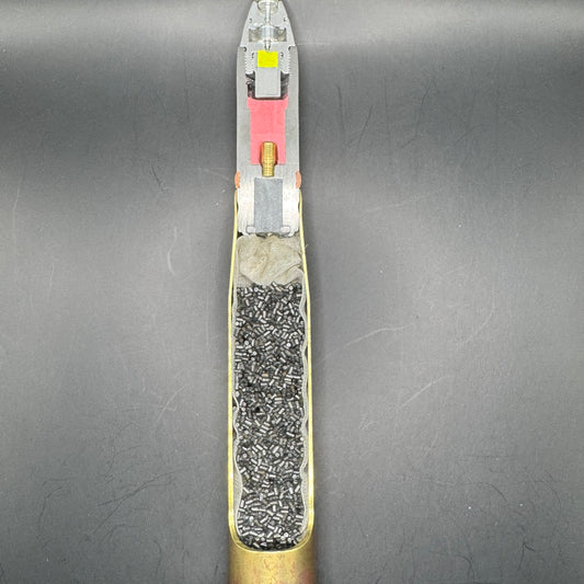 WW2 original artifact – 20mm FLAK High-Explosive Round with Dissected Tracer – AxisArtifacts