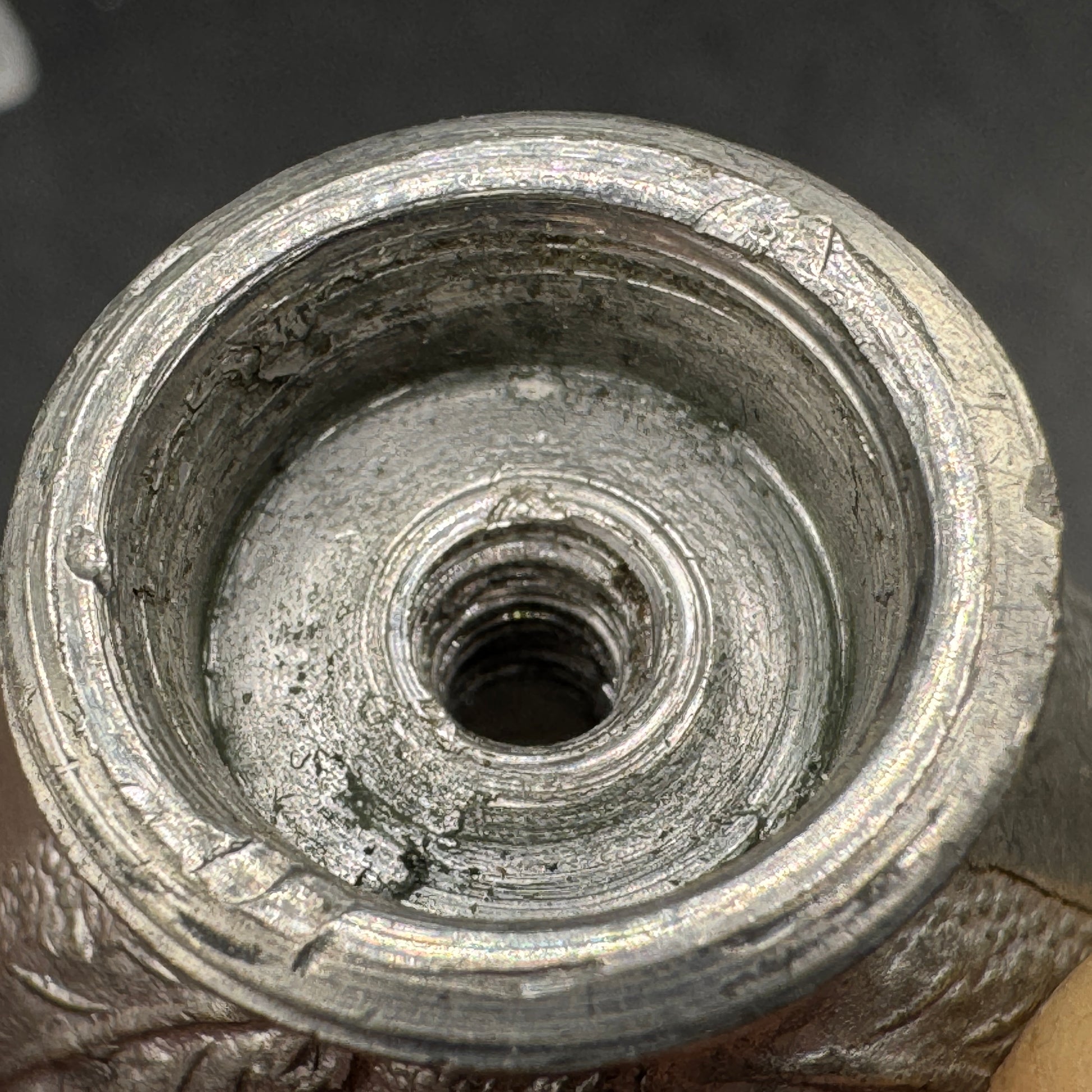 WW2 original artifact – 2nd Model Luftwaffe dagger pommel – interior page