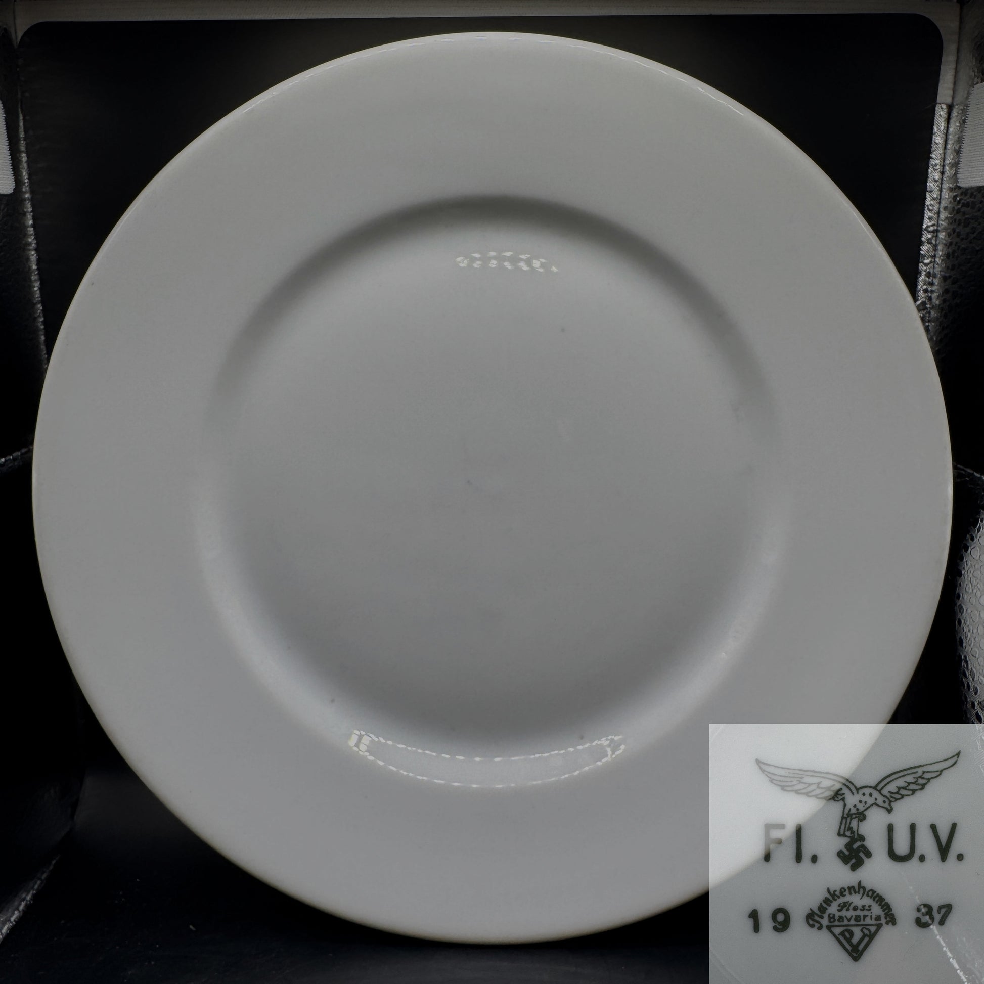 WW2 original artifact – Luftwaffe dinner plate 1937 Plankenhammer – AxisArtifacts
