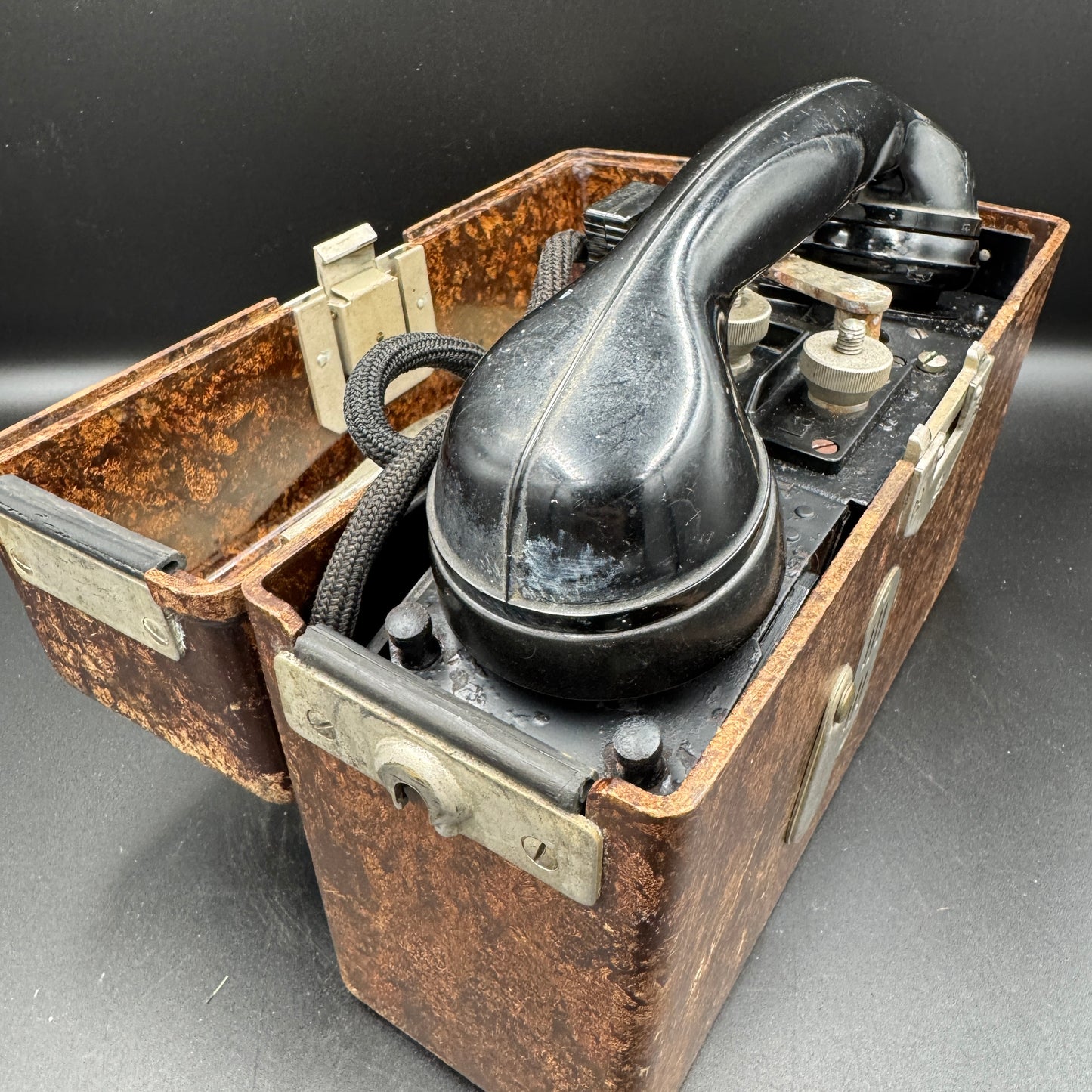WW2 original artifact – German Field Telephone (FF33) by DTW – interior page