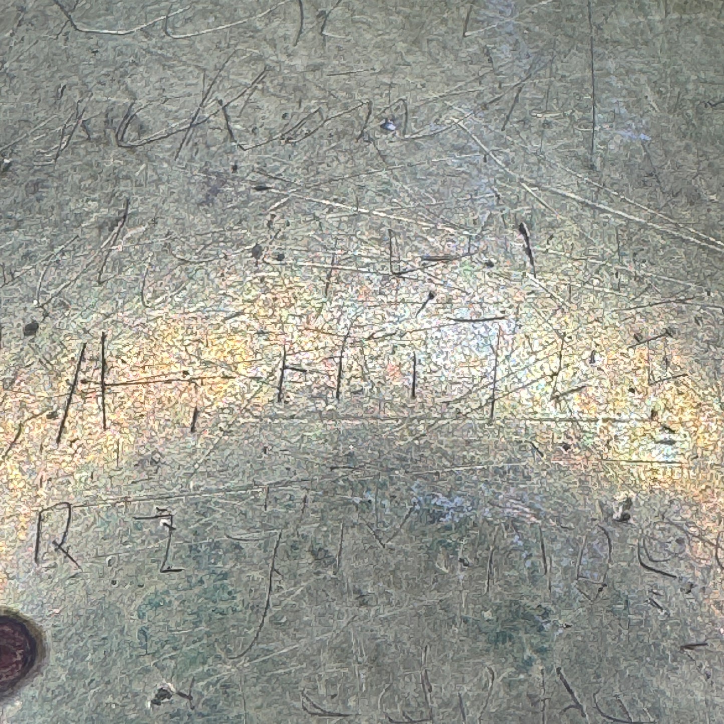 WW2 original artifact – Reichsadler wax seal stamp – interior page