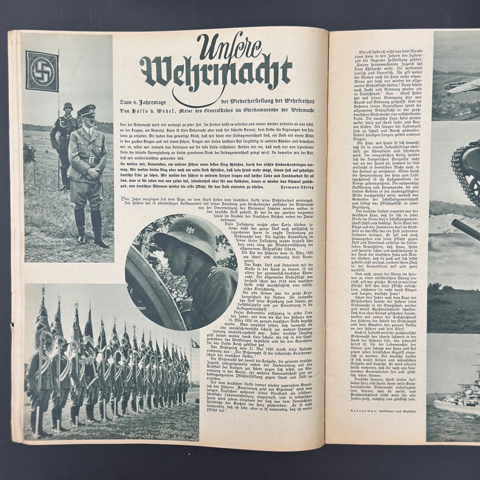 WW2 original artifact – Frauen Warte March 1939 – interior detail