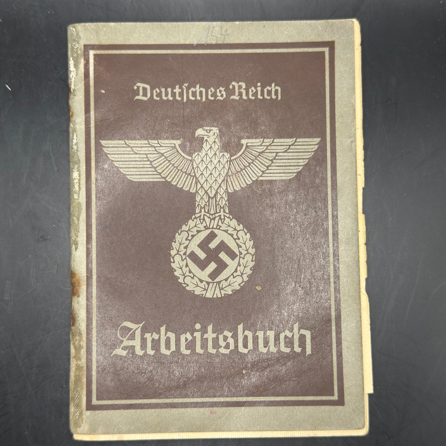 WW2 original artifact – Arbeitsbuch Flakkaserne Essen-Kupferdreh – AxisArtifacts