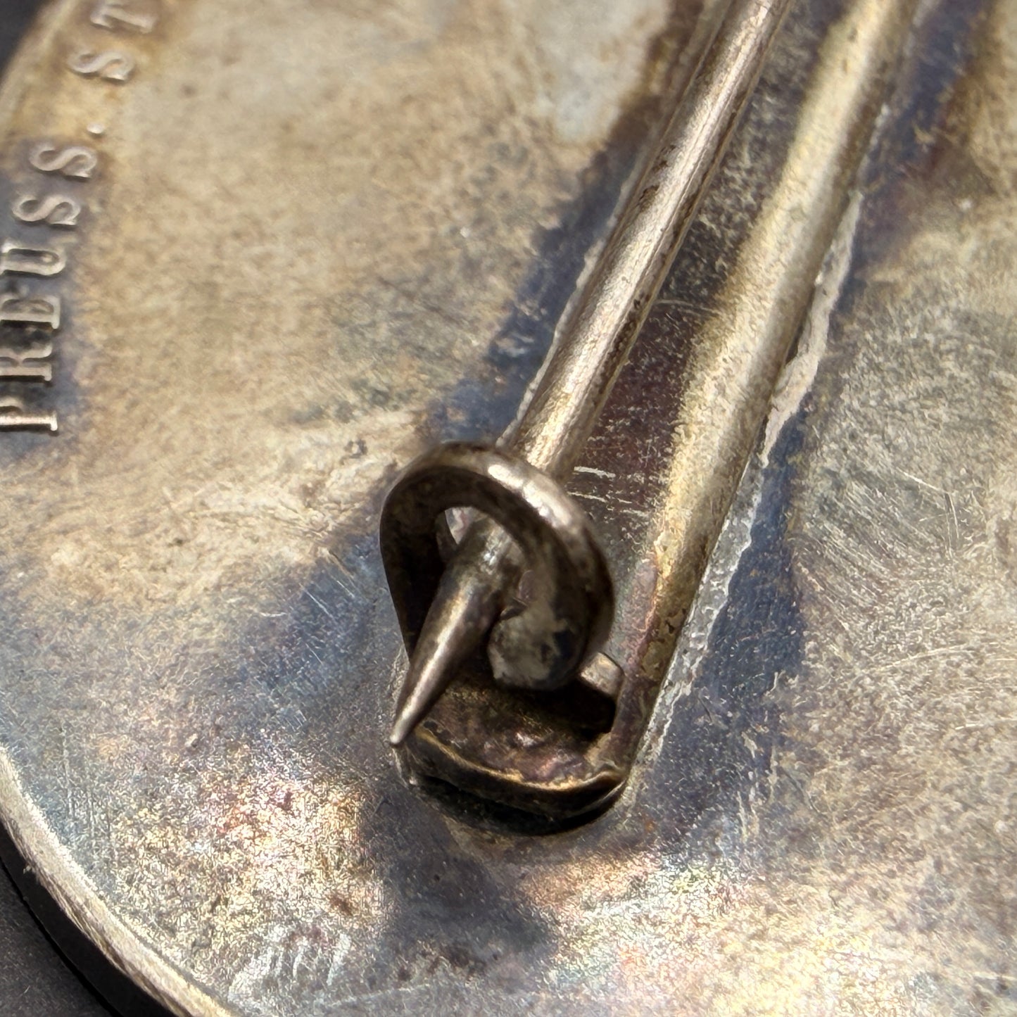 WW2 original artifact – Rare WWII German Silver Medal Für Verdienste um das Feuerlöschwesen – interior page