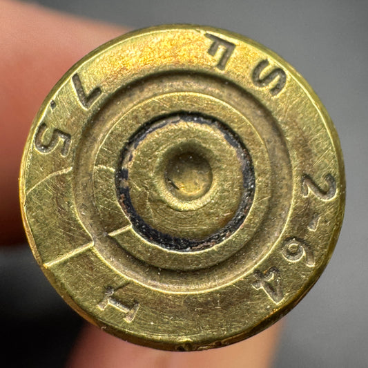 WW2 original artifact – 7,5 x 54 MAS inert – interior detail