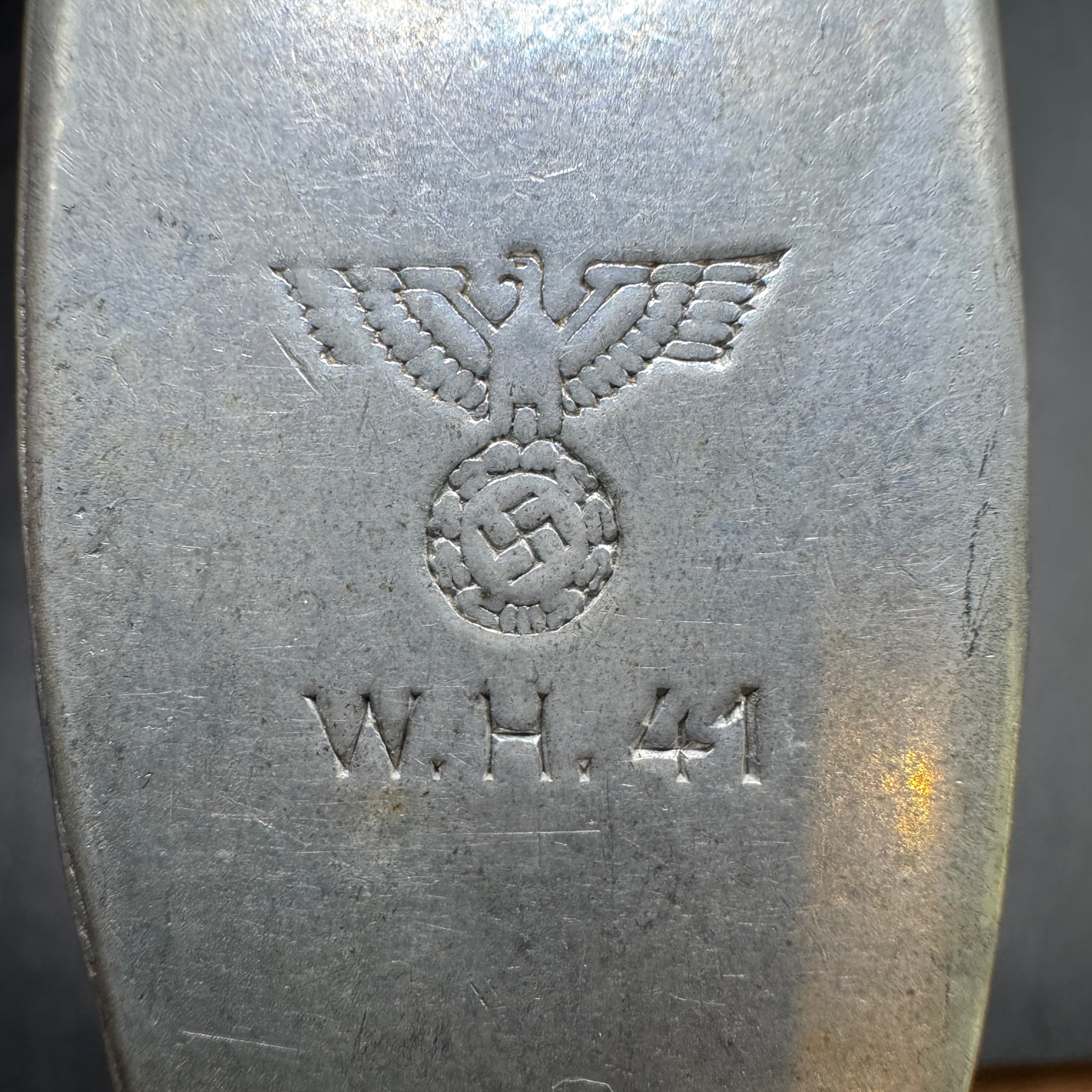 WW2 original artifact – Six Wehrmacht Forks WH 1941 – interior page
