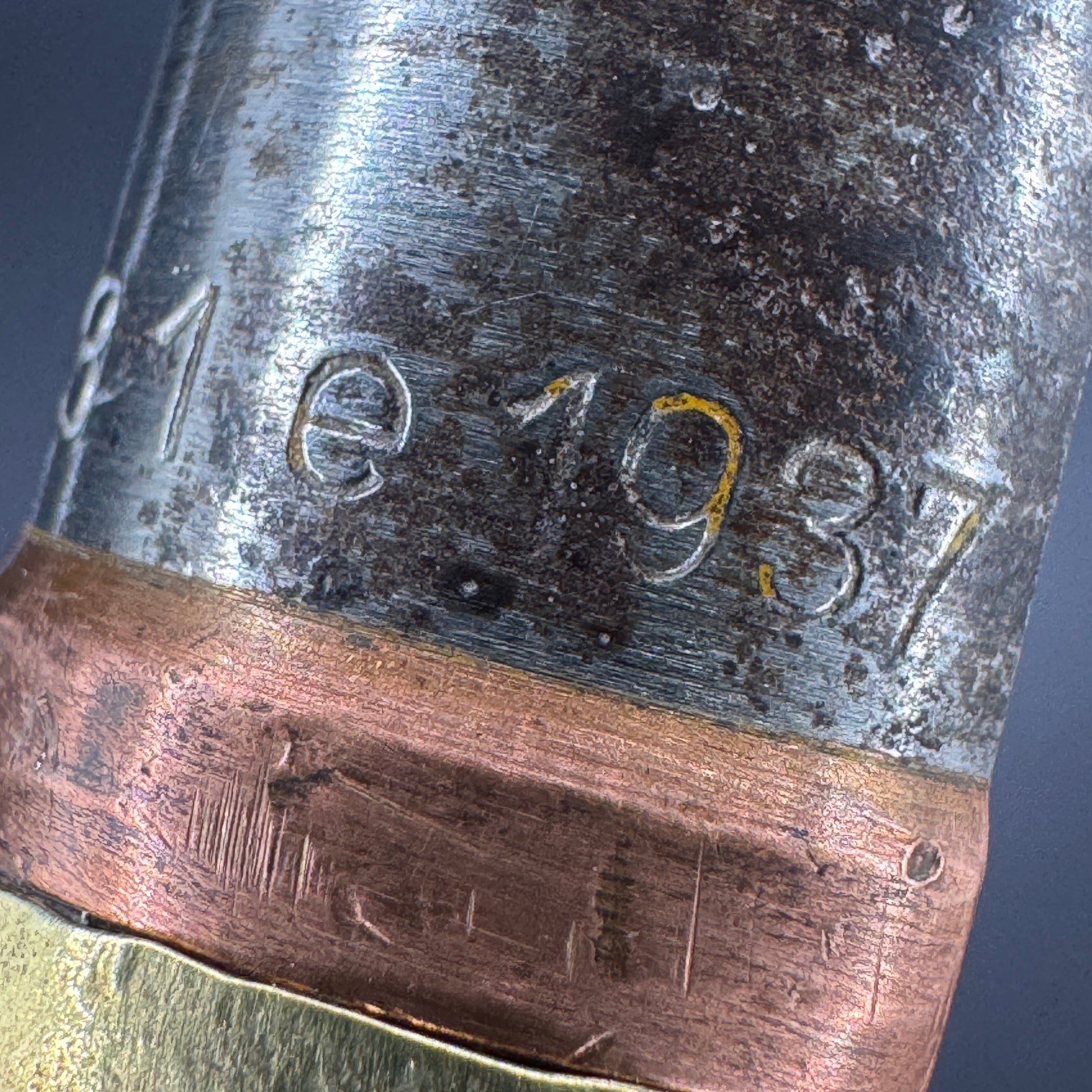 WW2 original artifact – 20mm FLAK High-Explosive Round with Dissected Tracer – interior page