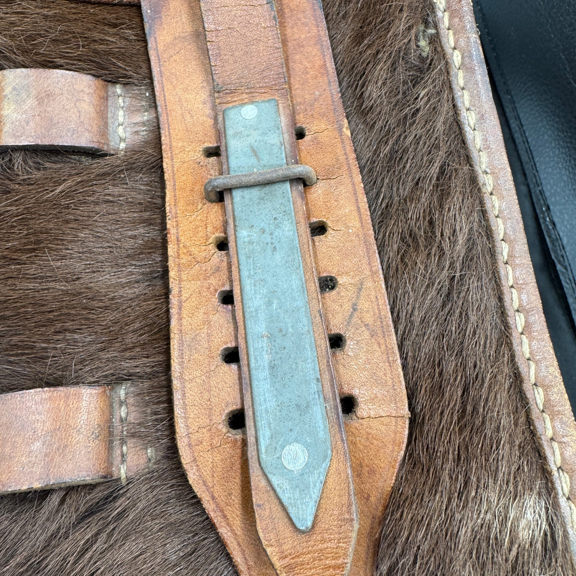 WW2 original artifact – Rare unissued signal troops tornister or Fernsprechtornister marked fuq 1942 – interior page