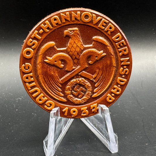 WW2 original artifact – Gautag Ost Hannover NSDAP 1937 – AxisArtifacts