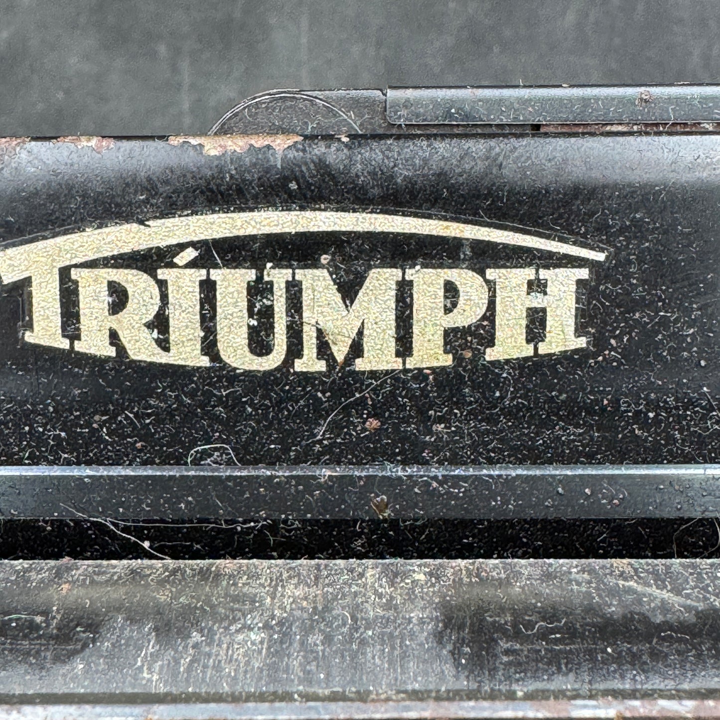 WW2 original artifact – WW2 Triumph Typewriter with SS key – interior page