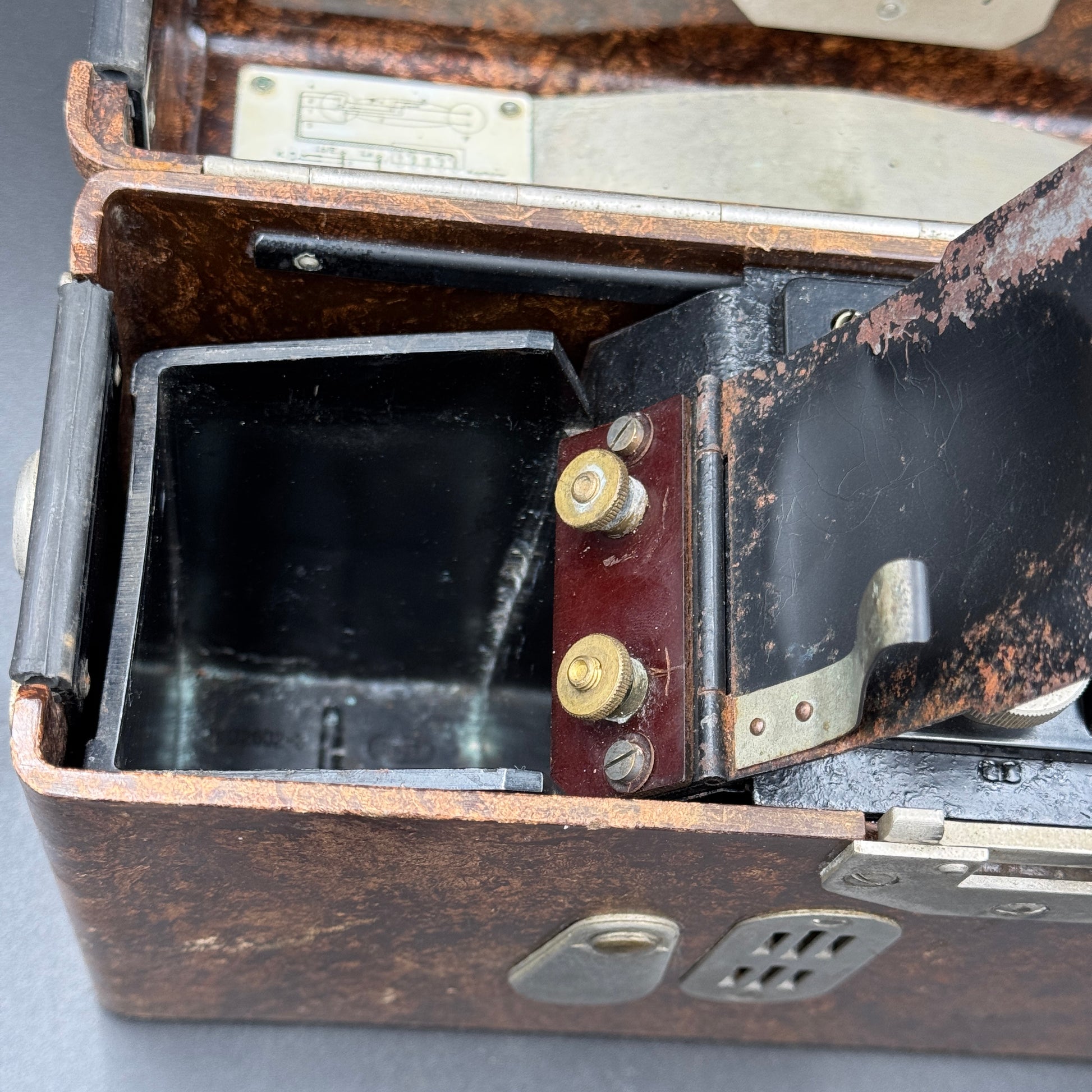 WW2 original artifact – German Field Telephone (FF33) by DTW – interior page