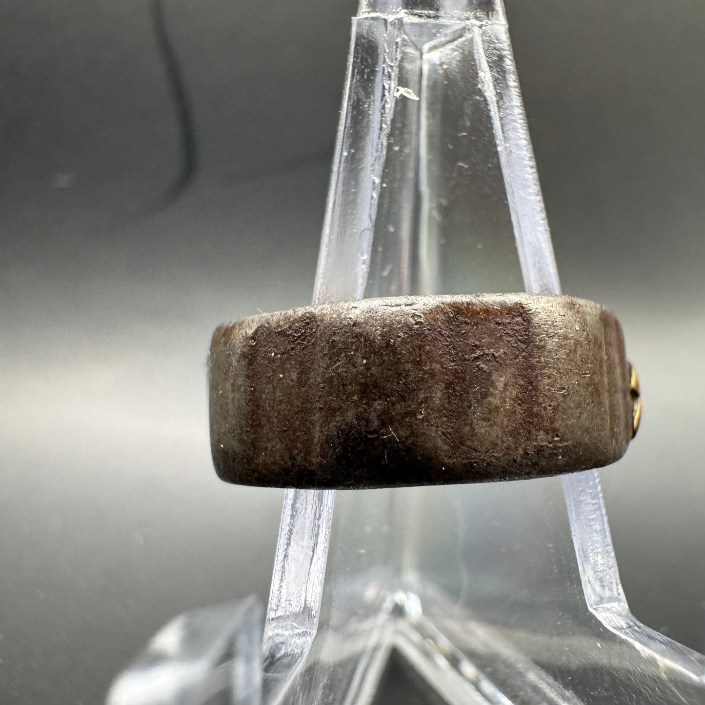 WW2 original artifact – Trenchart ring with iron cross 18mm – interior page