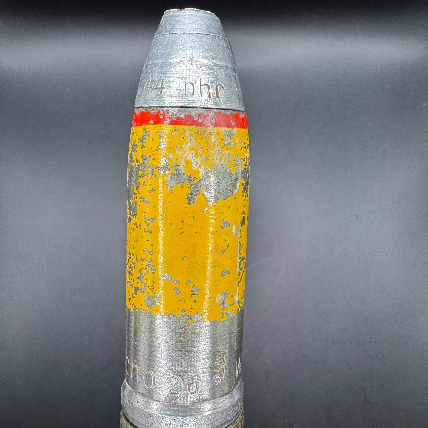 WW2 original artifact – 20mm FLAK High-Explosive Round with Dissected Tracer – interior page