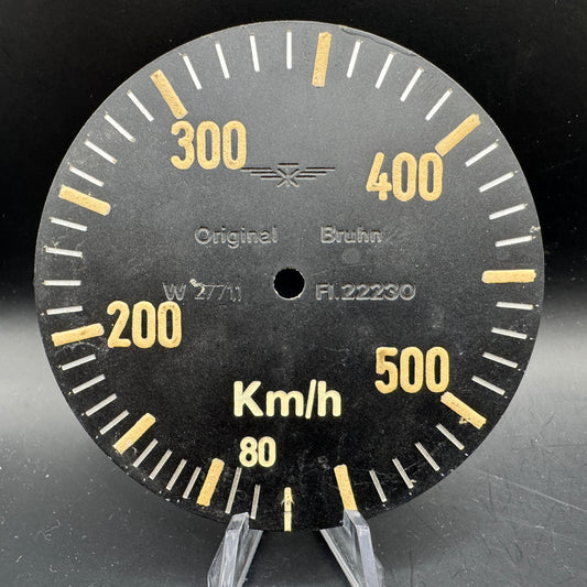 WW2 original artifact – Airspeed Indicator, 550 km/h, Luftwaffe Fahrtmesser Fl.22230 – AxisArtifacts