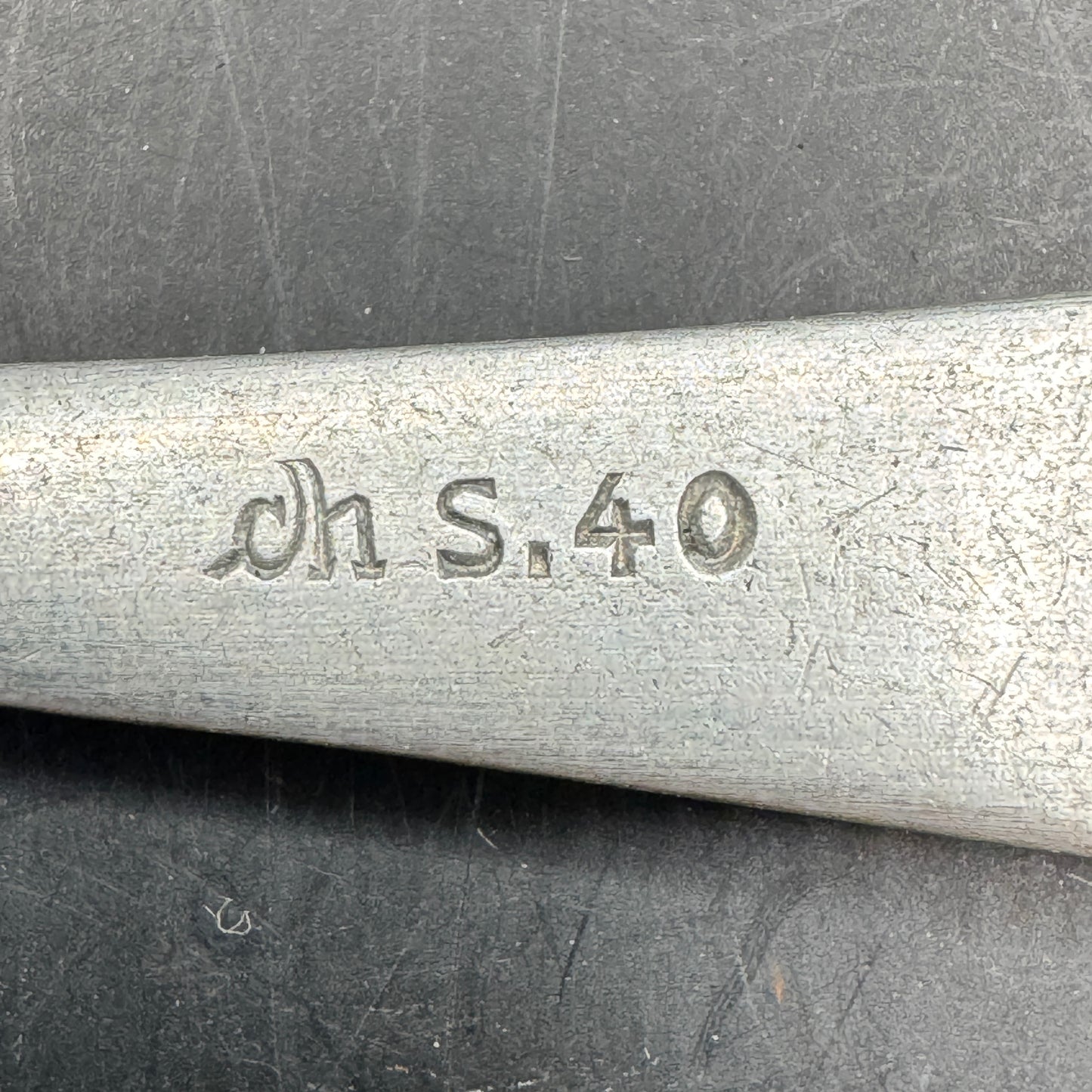 WW2 original artifact – Wehrmacht Aluminium Tea Spoon 1940 – interior page