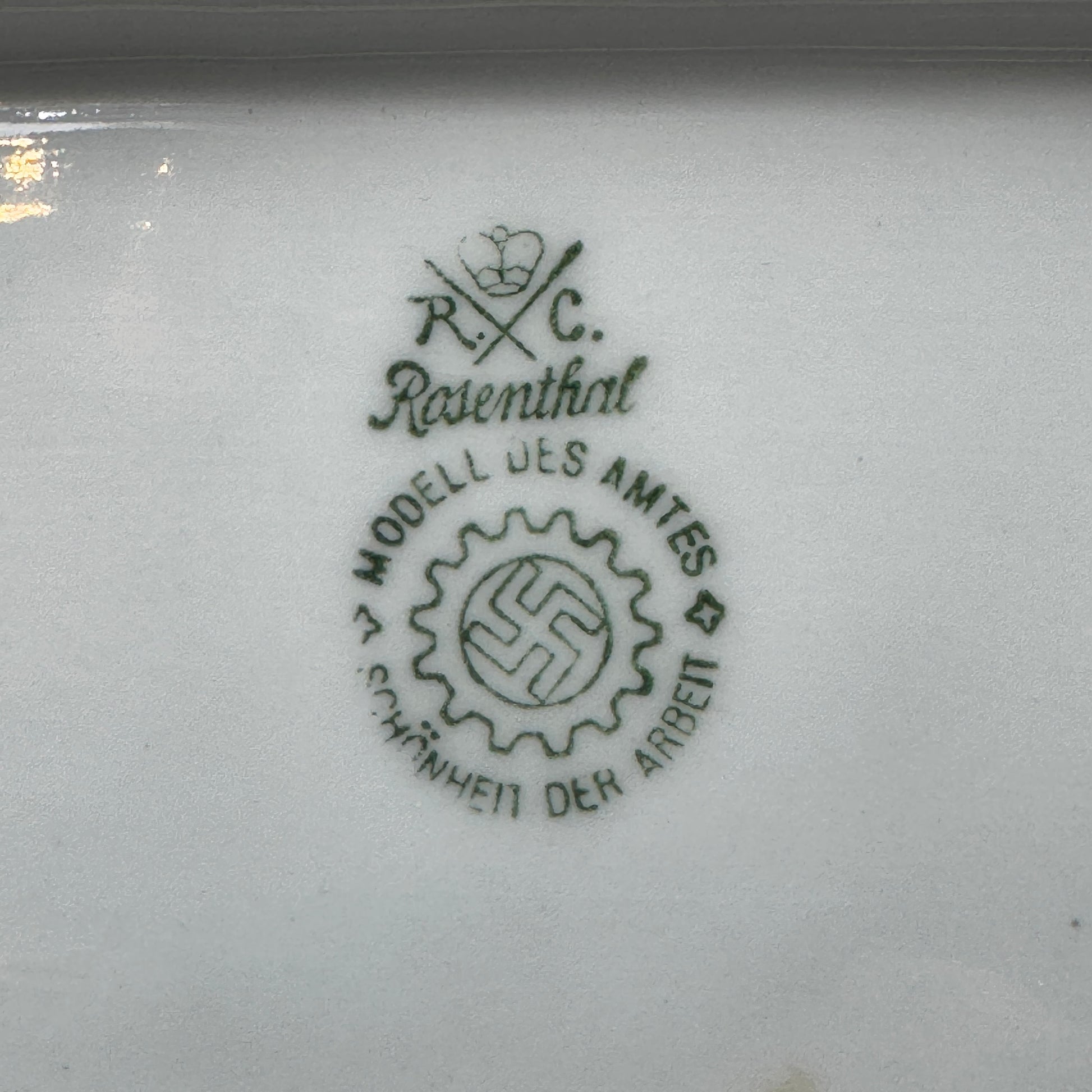 WW2 original artifact – Meat platter DAF – interior detail