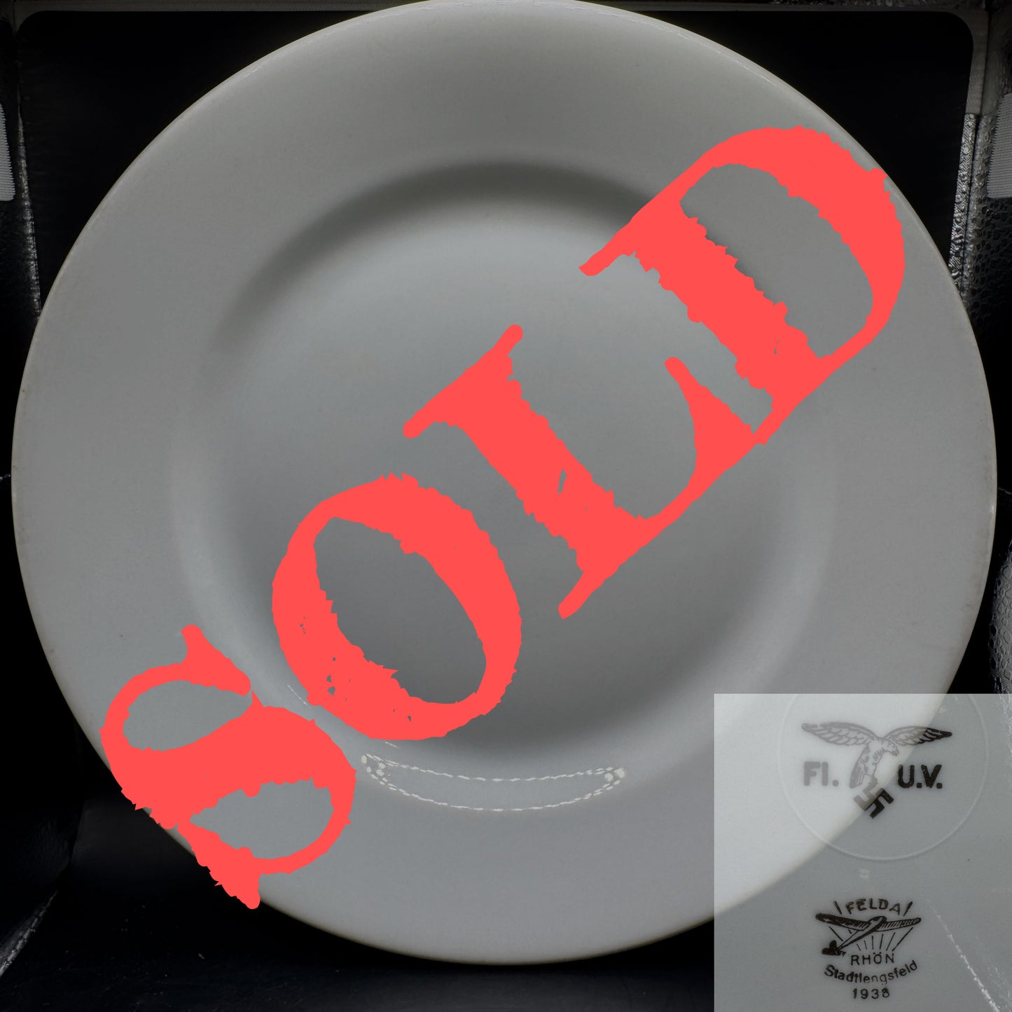 WW2 original artifact – Luftwaffe dinner plate 1938 Felda Rhön – AxisArtifacts