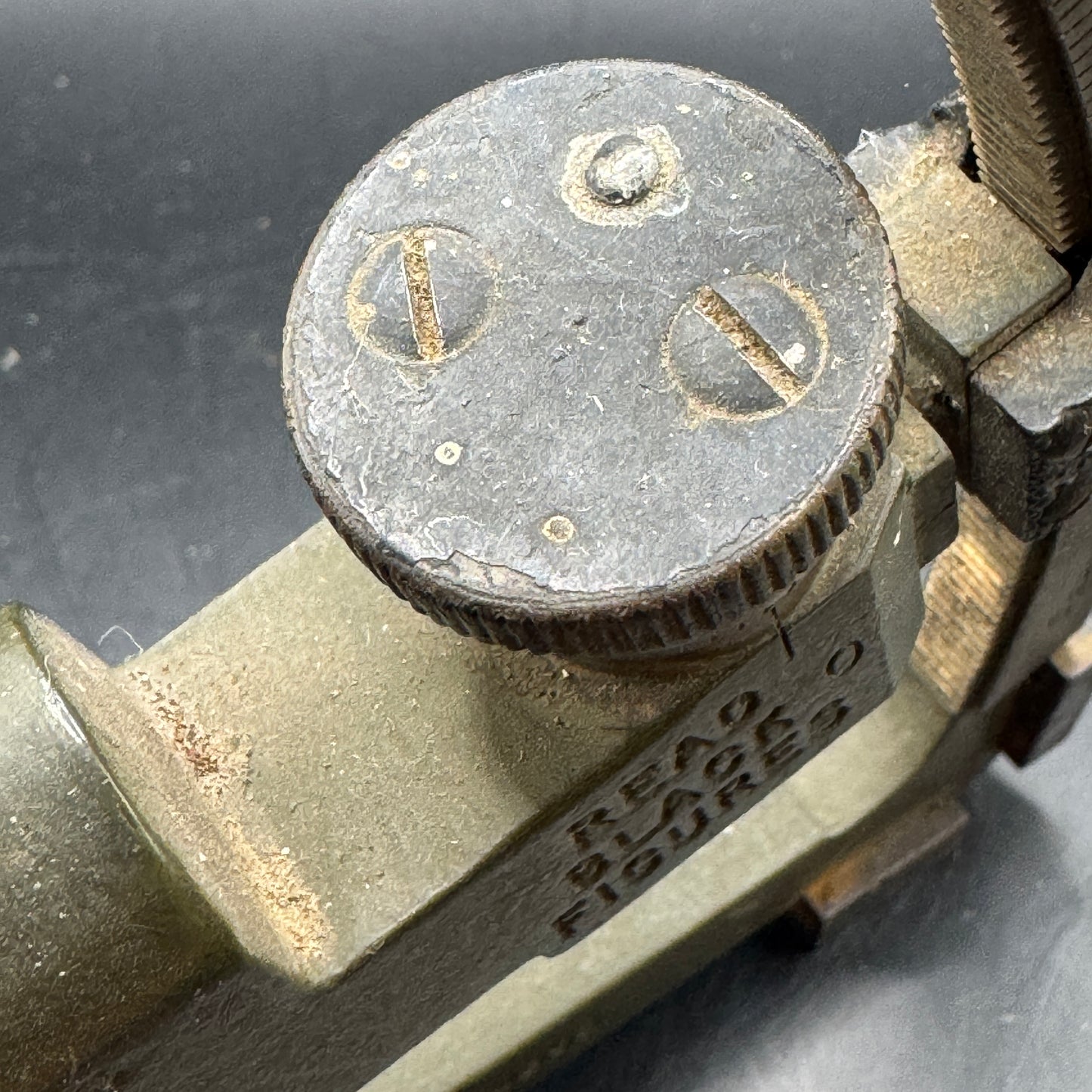 WW2 original artifact – US M1 Gunners Quadrant – interior page