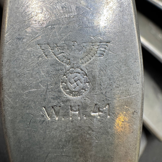 WW2 original artifact – Six Wehrmacht Forks WH 1941 – interior detail