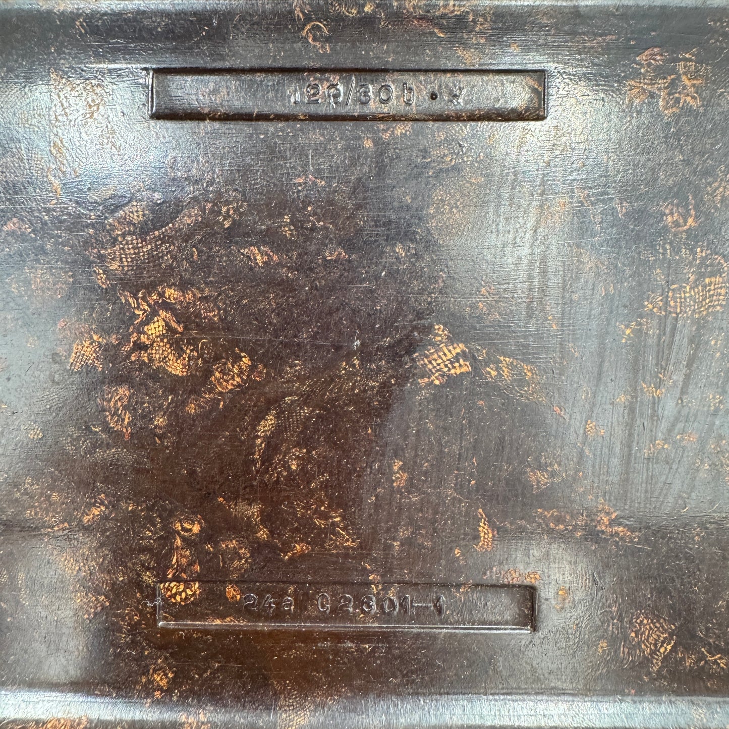 WW2 original artifact – Telephone box bakelite 1943 – interior page