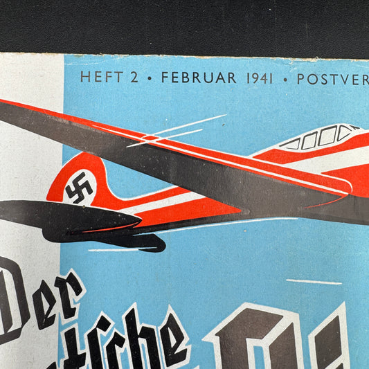WW2 original artifact – Der Deutsche Sportflieger February 1941 – interior detail