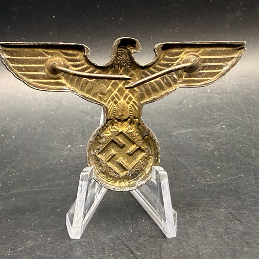 WW2 original artifact – NSDAP Cap Eagle RZM M1/45 Friedrich Linden – interior detail